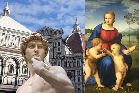 Excursão guiada pela Academia e Uffizi em pequenos grupos