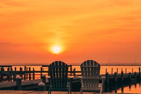 Location de bateaux Sunset Pontoon de 2 heures à Chincoteague Island, VA