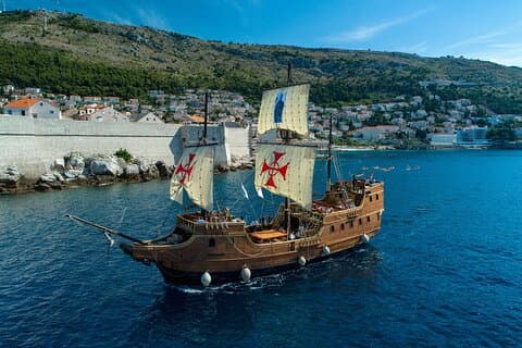 Sunset Panorama Cruise på en tre galleon i Dubrovnik