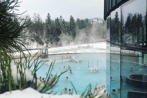 Biglietto da 3 ore per le piscine termali di Zakopane e Chocholow con trasferimento in hotel