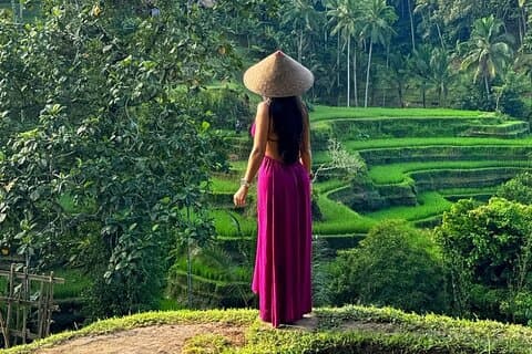 Ubud guidet tur Monkey Forest, Waterfall, Temple & Rice Terrace.