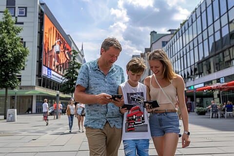 Privé stadsrally met audioboek in het centrum van Dortmund