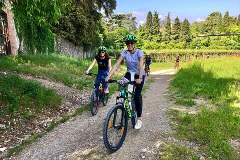 Passeio de bicicleta elétrica com degustação de vinhos de Polpenazze no Lago de Garda