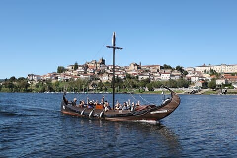 Boat Trip on the Miño River Sailing between Walls