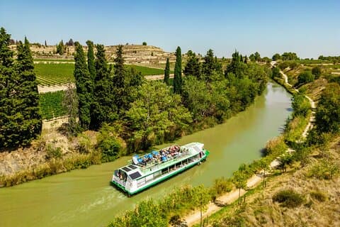 Barge cruise on the Canal du Midi (UNESCO site)