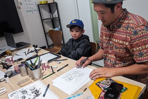 Workshop de Desenho de Manga de Tóquio guiado por um artista de Manga Active Pro