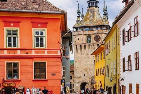 Från Brasov: Sighisoara och Sibiu med hotellhämtning och avlämning