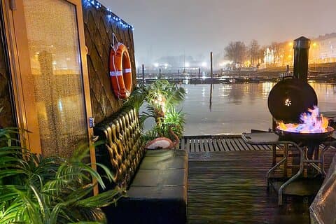Sauna no Rio Daugava