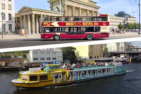 Big Bus Berlin Hop-on-Hop-off-Tour mit Flusskreuzfahrt