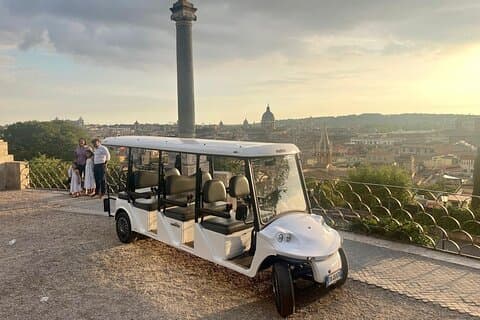 3-timers privat tur til Roma med golfbil