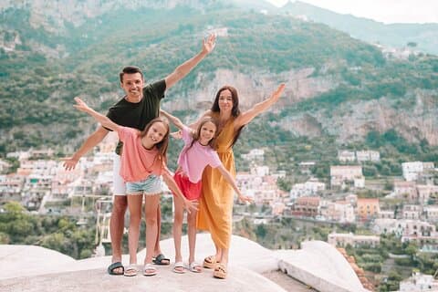 Privat familjevandring runt Amalfi