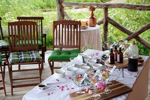 Privat aromprovningsupplevelse i Vidas trädgård, Maribor