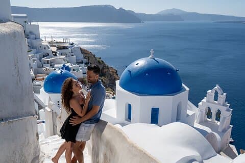 Sessione fotografica privata a Santorini
