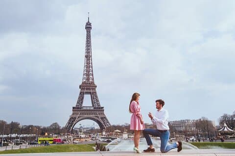 Sesión de fotos de propuesta privada en París