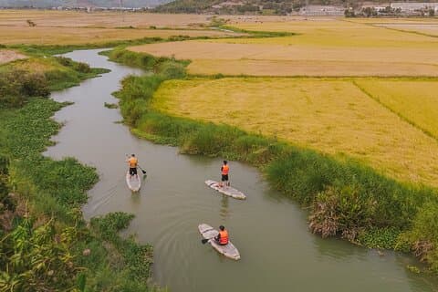Stand Up Paddle Boarding og Sunset Watching på Cai River