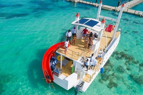 Private Punta Cana Party Boat with Slide, Snorkeling & Open Bar
