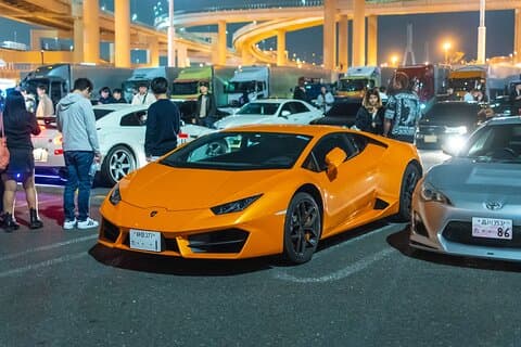 ペンシルベニア州大黒 JDM カーシーン ランボルギーニでのプライベートツアー