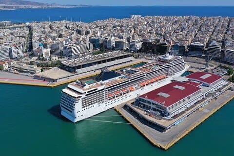 Transport fra Athen by til Pireus cruisehavn