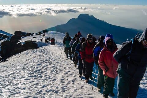 8 días de escalada al monte Kilimanjaro en la ruta Lemosho