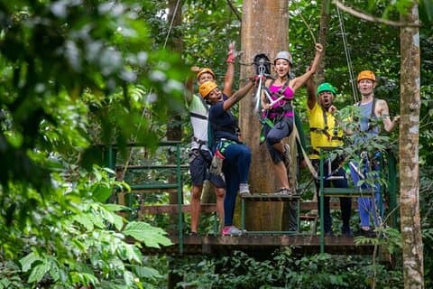 St Lucia Private Zipline and Shopping Adventure