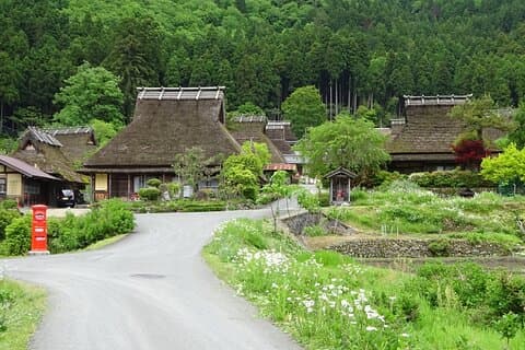Privat tur til Miyama Thatched Village fra Kyoto