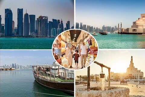 Doha mellemlanding, mellemlanding, transit (4 timers privat guidet bytur)