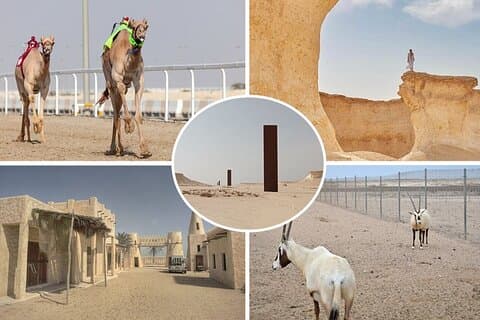 Tour Privado pelas Maravilhas Ocidentais na Costa Oeste do Qatar