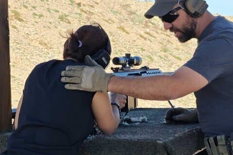 Expérience de tir en plein air avec transfert et déjeuner à Las Vegas
