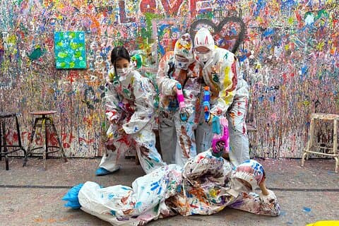 Seoul Action Painting Experience i et studio (kun for utlendinger)