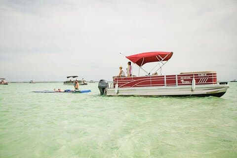 24ft (12 Passasjerer) Pontoon Båtutleie i Destin/Crab Island