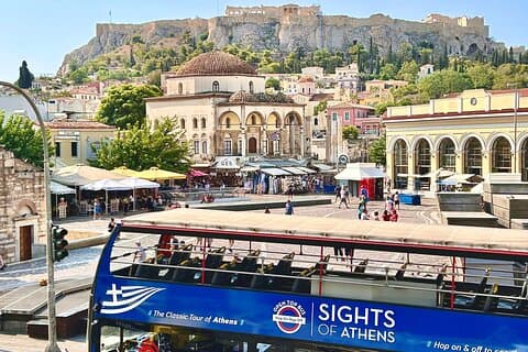 Hop on Hop off Klassische Tour durch Athen, Piräus & Strände