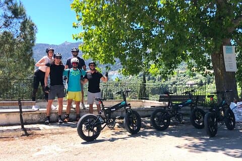 Lefkada: Mountain Gems Fat Bicycle Tour elettrico & degustazione