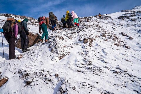 Itinerario di montagna Kilimanjaro Lemosho di 8 giorni
