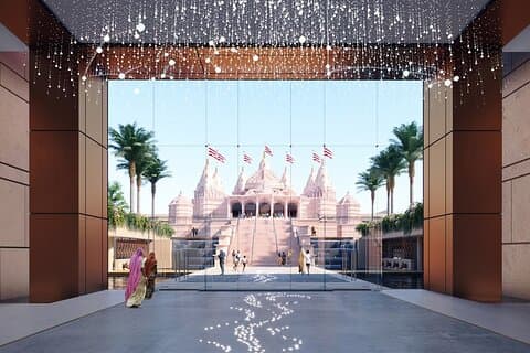 BAPS Hindu Mandir-besøk med henting og avlevering