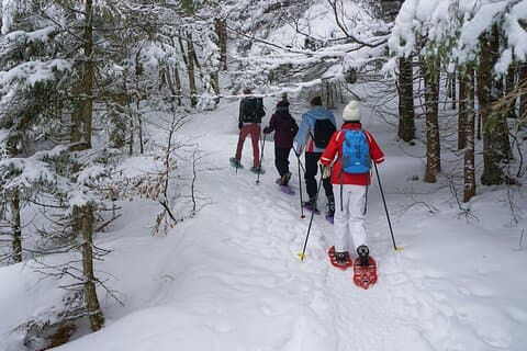Private VIP Tongariro Overnight Snowshoeing Tour