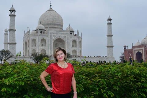 Visite d'une nuit du Taj Mahal en voiture