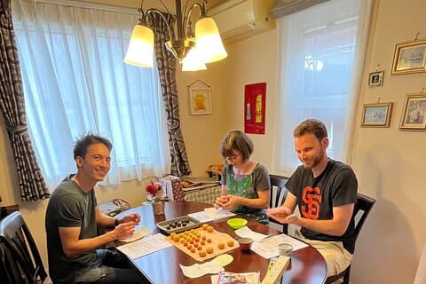 Lad os lave Wagashi i privat hjem i Yokohama, Tokyos forstad