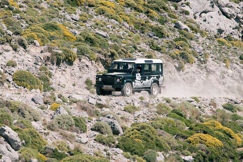 Safaritours bij Georgioupolis, off-the-road, outdoor-activiteiten, Land Rover Defender