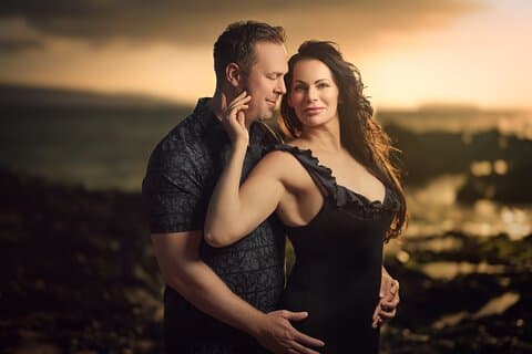 Un servizio fotografico sulla spiaggia di Maui a Wailea