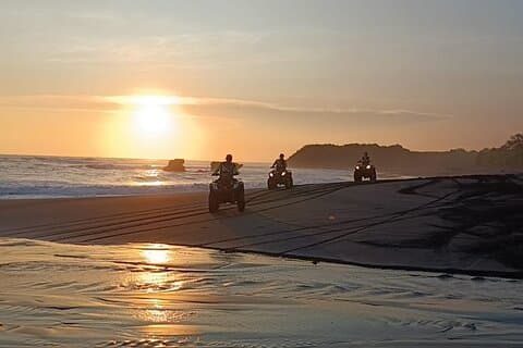 Sunset Bali ATV Ride in The beach