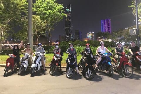 Ho Chi Minh City Sightseeing, midnight, Shopping tours by scooter