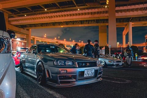 Daikoku bil møde & Tokyo Private JDM nat tur i 700HP R34 GT-R