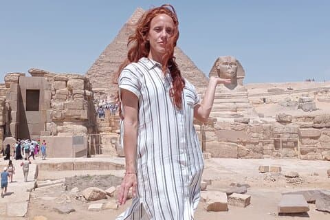 Cairo Airport tussenstop Tour Piramides van Gizeh & Groot Egyptisch Museum