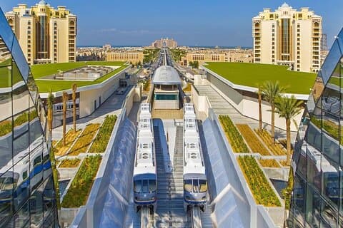 Palm Monorail-resa i Dubai