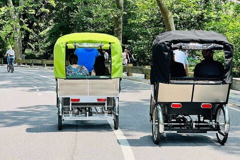 Balade officielle en pédicab à Central Park ( JUSQU'À 3 PERSONNES )