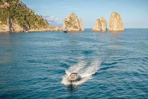 Expérience en bateau de rêve à Capri, Amalfi, Positano et Sorrente