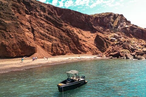Huur een speedboot in Santorini met vergunning of met schipper