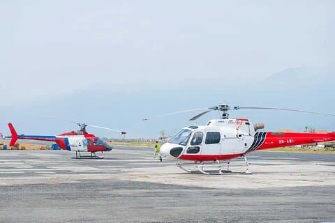 Helikopteroverføring fra Kathmandu til Meghauli