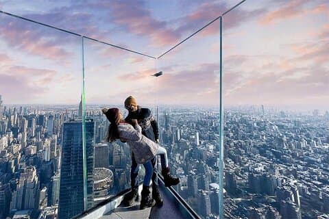 The Edge Observation Deck och 3 timmars promenad på Manhattan