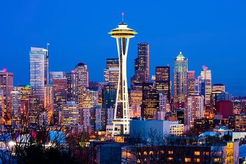 Seattle, Pike Place Market, The Spheres 1-dagers tur fra Vancouver